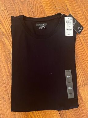 Alfani Black Short Sleeve Crew Neck Tee